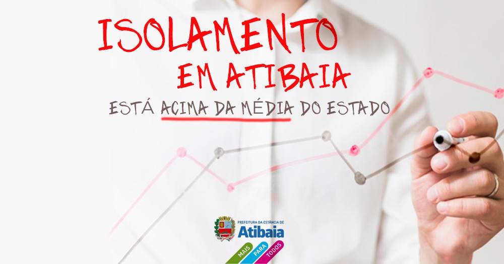 Isolamento em Atibaia está acima da média do Estado