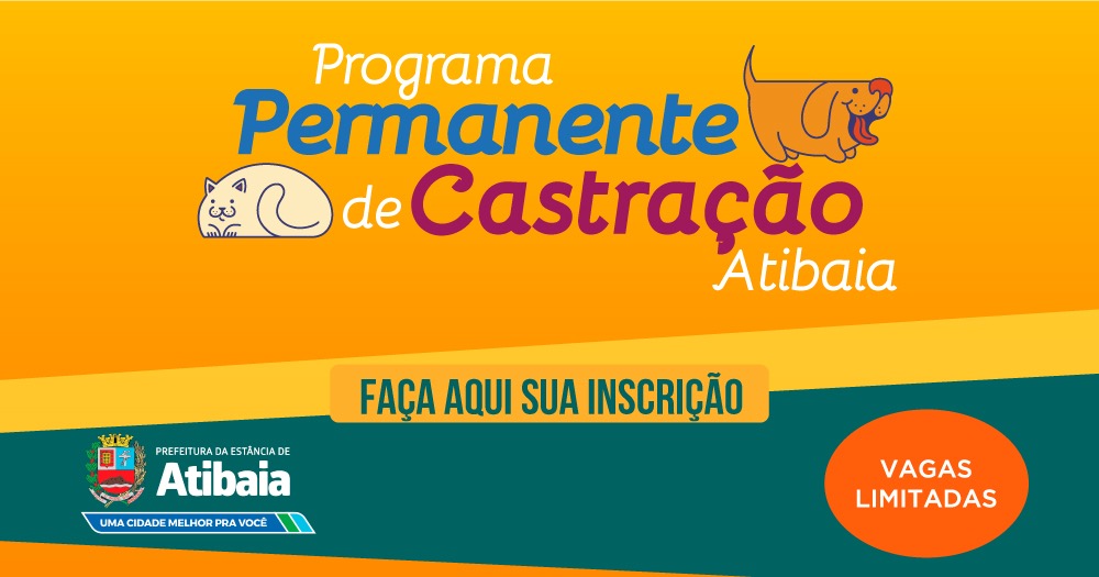 Prefeitura cria inscrições on-line para os mutirões de castração de cães e gatos