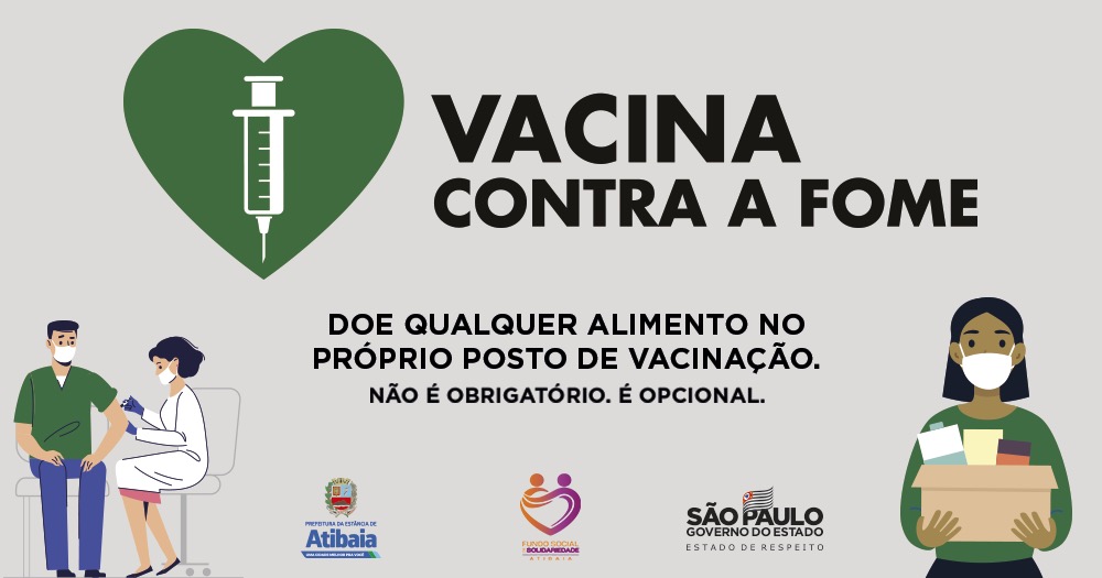 Atibaia retoma campanha “Vacina Contra a Fome”
