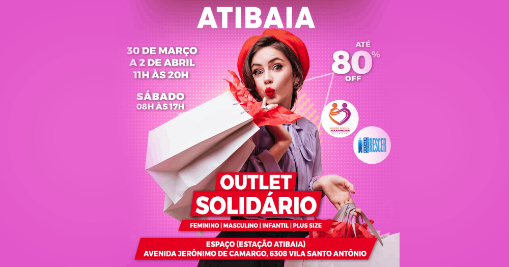Fundo Social de Atibaia firma parceria com Outlet Solidário