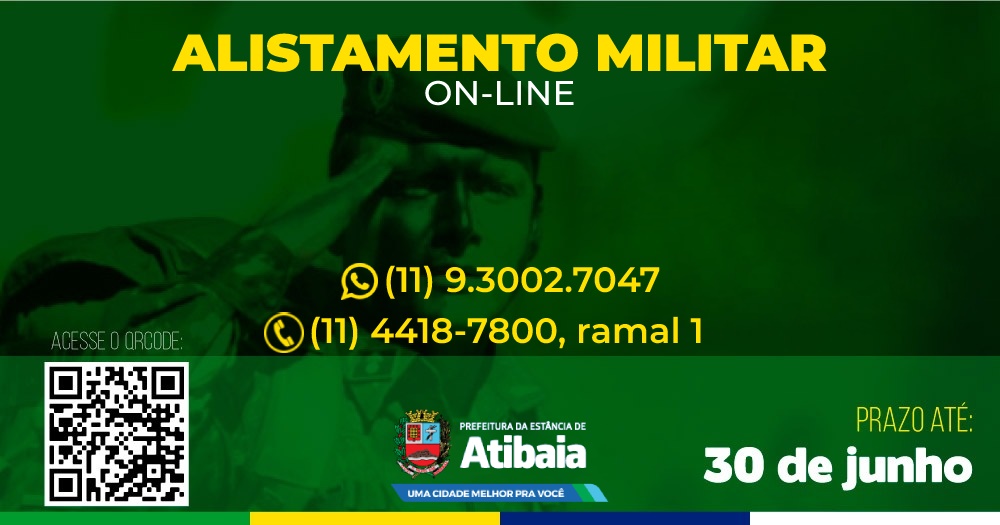 Alistamento militar de jovens nascidos em 2004 deve ser realizado até 30 de junho