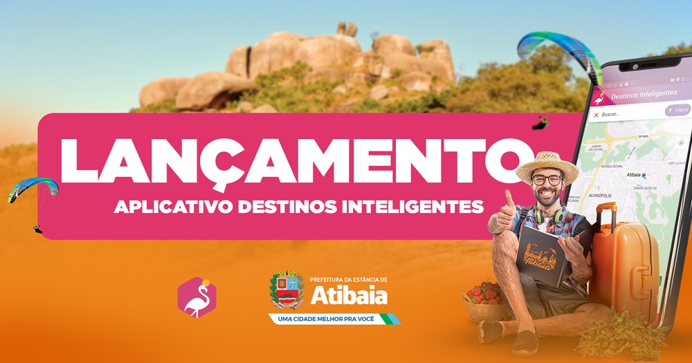 Secretaria de Turismo lança aplicativo de celular para divulgar atrativos de Atibaia
