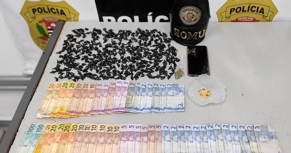 Forças de segurança realizam prisão por tráfico de drogas em Atibaia