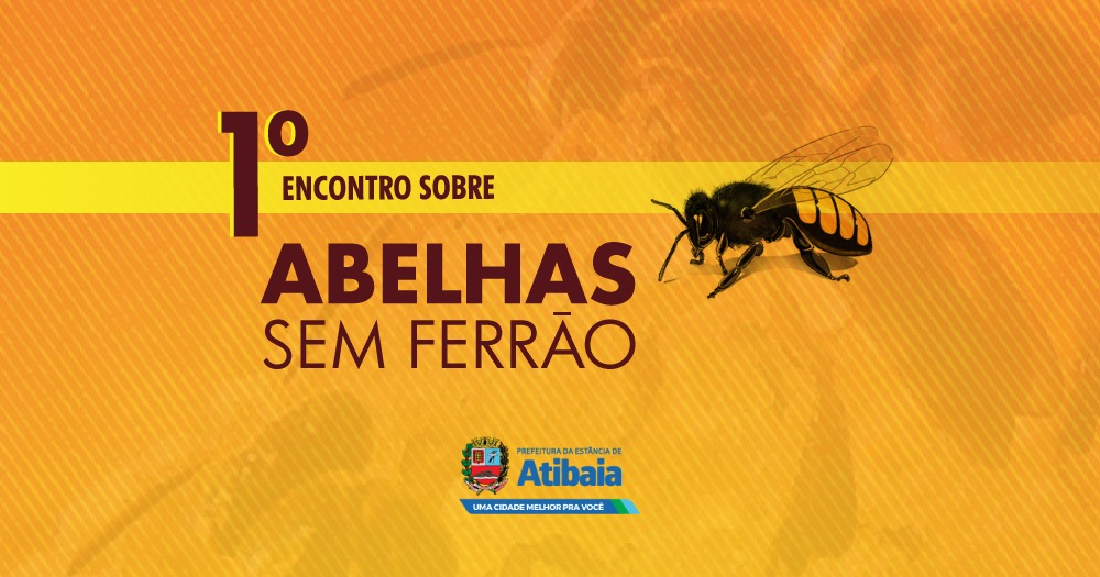 1º Encontro sobre Abelhas Sem Ferrão de Atibaia acontece neste sábado (26)