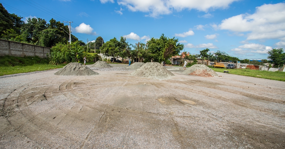 Prefeitura de Atibaia está construindo nova área de lazer no Guaxinduva
