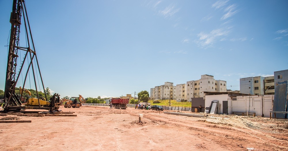 Obras para construção do CIEM 3, no Caetetuba, avançam para nova fase