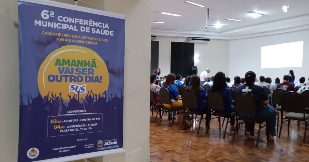 6ª Conferência Municipal da Saúde em Atibaia reúne usuários da rede pública, trabalhadores e gestores