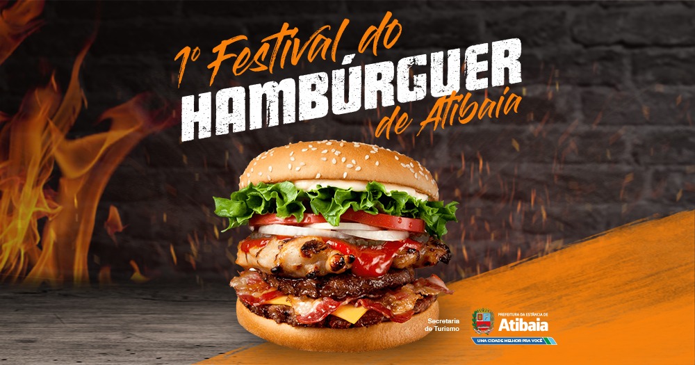 Prefeitura fomenta gastronomia em Atibaia com 1º Festival do Hambúrguer, a partir do dia 28