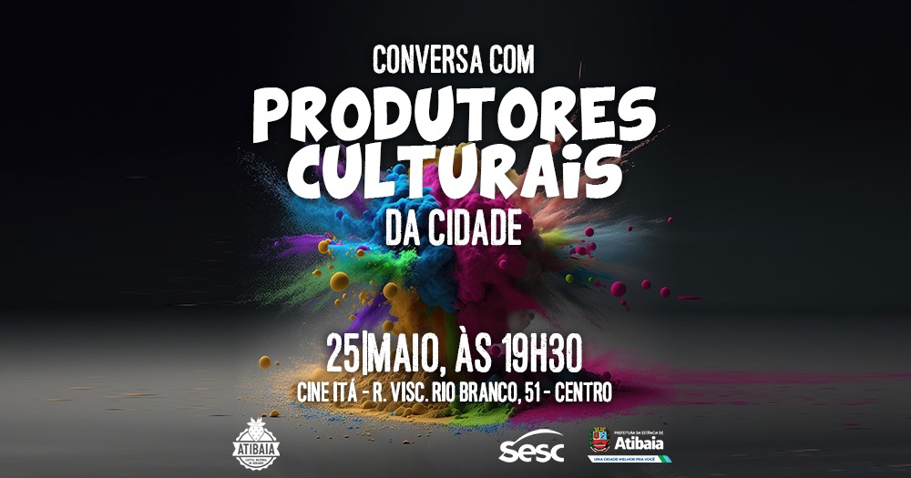 Prefeitura e Sesc promovem workshop para produtores culturais nesta quinta (25)